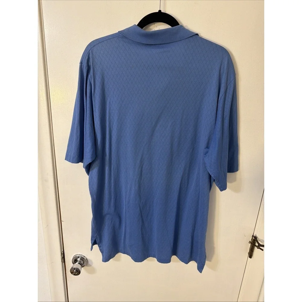 Polo Golf Ralph Lauren Performance Polo Shirt Men L Blue Cotton Outdoors.